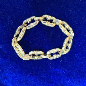 Vintage gold plated bracelet,  heavy weight.